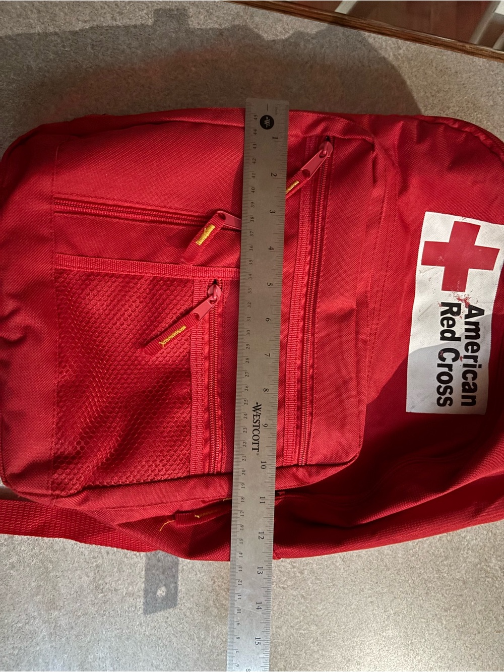 Red Emergency Backpack - Picture 6 of 7